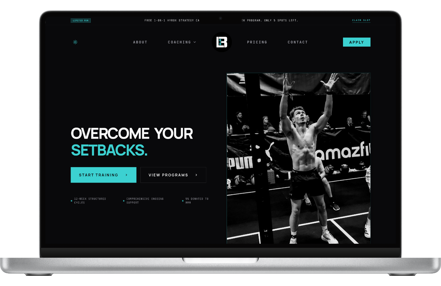 Ben Lowes Coaching project by Marius Vranceanu - Web Developer in Oslo