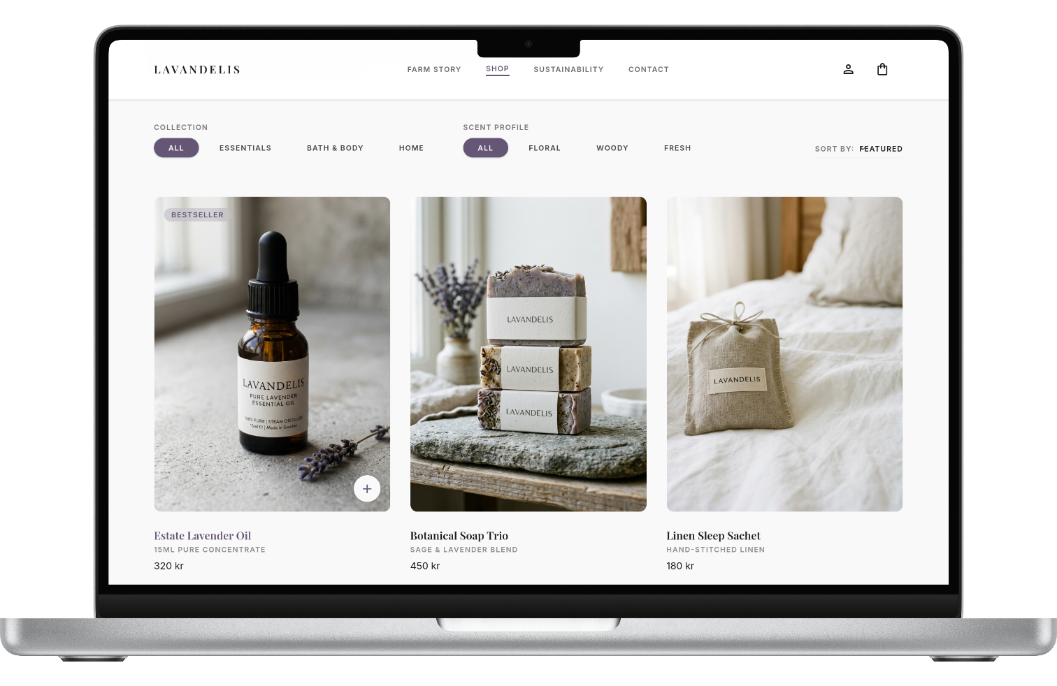 Lavandelis project by Marius Vranceanu - Web Developer in Oslo